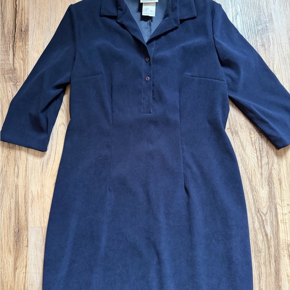 Vintage Northern Reflections Navy Blue Dress - Picture 5 of 7